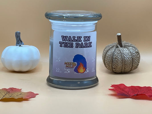 Im Park spazieren gehen