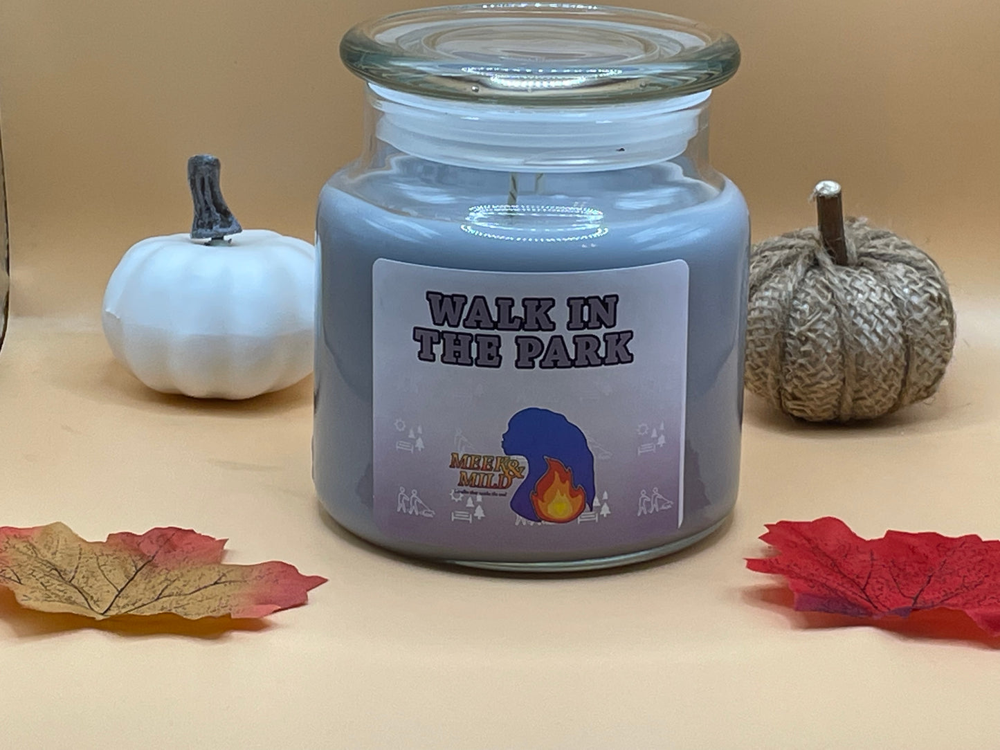 Im Park spazieren gehen